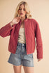 Kendl Quilted Jacket WINE Jackets