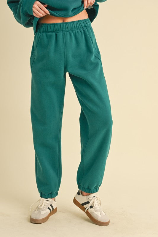 Aemi+Co Rani Jogger Sweatpants TEAL S Sweatpants