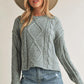 Relaxed Fit Adela Cable Knit Sweater Sweaters