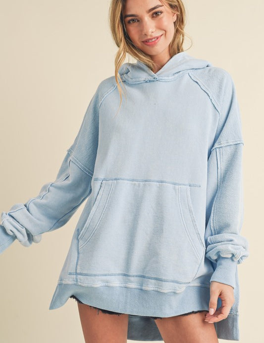 SKY S Deb Washed Oversized Hoodie | Hoodies Daverri Fashions