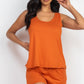Basic Comfy Tank Top Mini Casual Shorts Set MANGO Short Sets