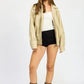 Vintage PU Oversized Bomber Jacket - DAVERRI FASHIONS