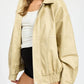 Vintage PU Oversized Bomber Jacket - DAVERRI FASHIONS