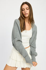 DK GREY OVERSIZED SHRUG CARDIGAN | Cardigans Daverri Fashions