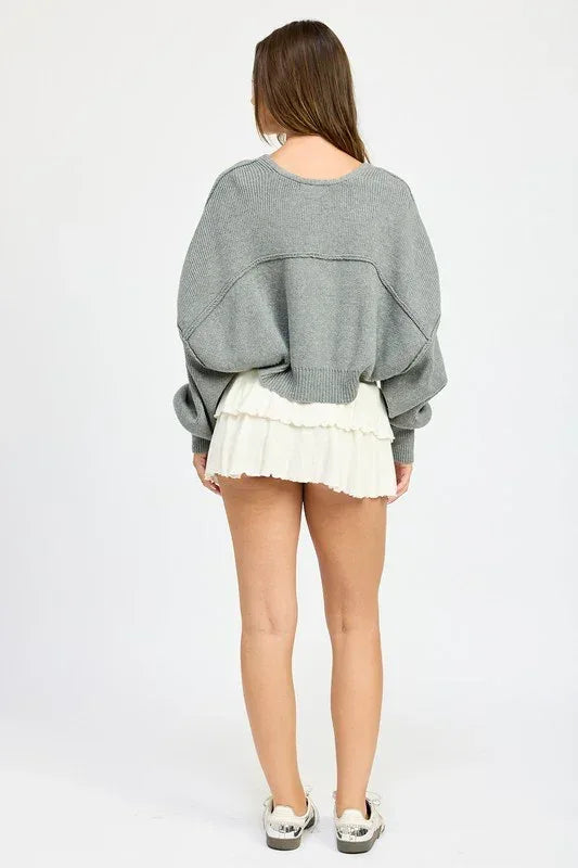 OVERSIZED SHRUG CARDIGAN - DAVERRI FASHIONS