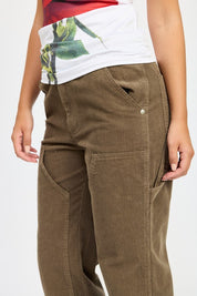 CORDUROY FULL PANTS WITH POCKETS | Pants Daverri Fashions