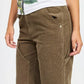 CORDUROY FULL PANTS WITH POCKETS - DAVERRI FASHIONS