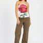CORDUROY FULL PANTS WITH POCKETS - DAVERRI FASHIONS