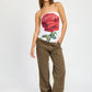 CORDUROY FULL PANTS WITH POCKETS - DAVERRI FASHIONS