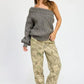 OVERSIZED ONE SHOULDER SWEATER - DAVERRI FASHIONS