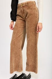 DISTRASSED CORDUROY PANTS | Pants Daverri Fashions