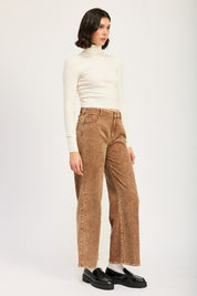 DISTRASSED CORDUROY PANTS | Pants Daverri Fashions