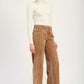 DISTRASSED CORDUROY PANTS - DAVERRI FASHIONS