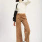 DISTRASSED CORDUROY PANTS - DAVERRI FASHIONS