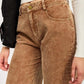DISTRASSED CORDUROY PANTS - DAVERRI FASHIONS