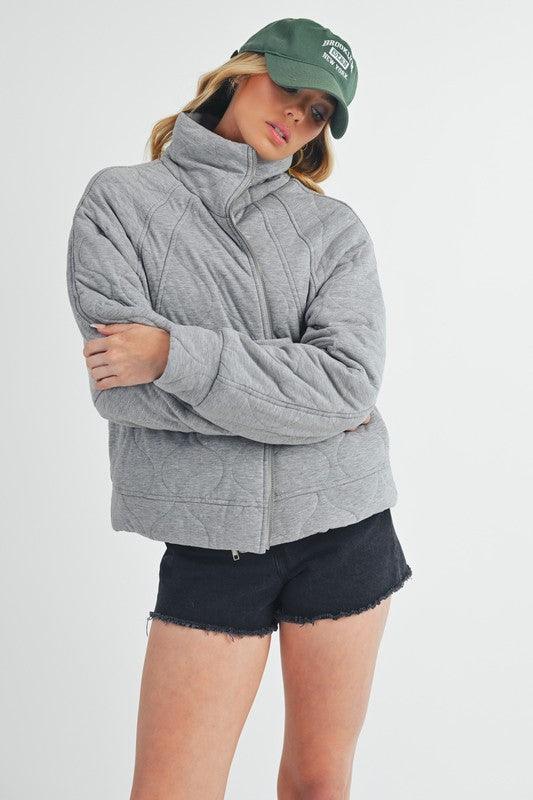 Aemi+Co Darla Quilted Jacket - DAVERRI FASHIONS