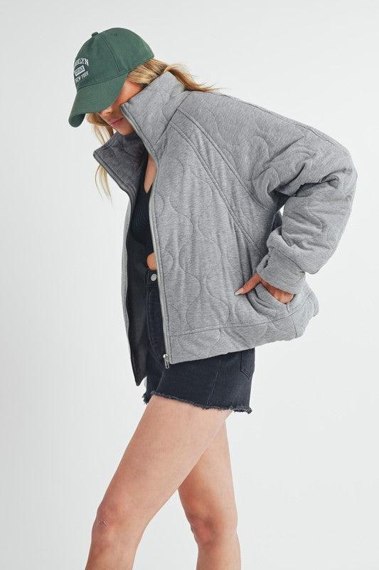 Aemi+Co Darla Quilted Jacket - DAVERRI FASHIONS