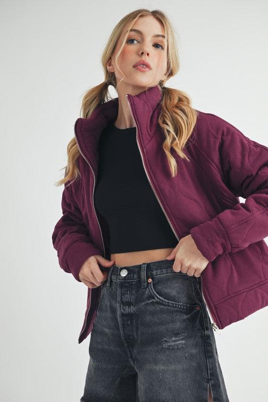 Aemi+Co Darla Quilted Jacket - DAVERRI FASHIONS