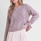 Relaxed Fit Adela Cable Knit Sweater Sweaters