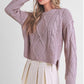 Relaxed Fit Adela Cable Knit Sweater Sweaters