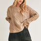 Relaxed Fit Adela Cable Knit Sweater Sweaters
