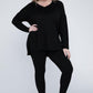 Zenana Plus Size Buttery Soft Loungewear Set Pants Sets