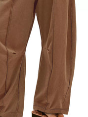 Drawstring Wide Leg Elastic Waist Pants | Pants Daverri Fashions