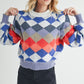 Aemi + Co Crewneck Raglan Sleeve Pullover Sweater MULTI Sweaters