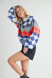 Aemi + Co Crewneck Raglan Sleeve Pullover Sweater | Sweaters Daverri Fashions