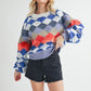 Aemi + Co Crewneck Raglan Sleeve Pullover Sweater Sweaters