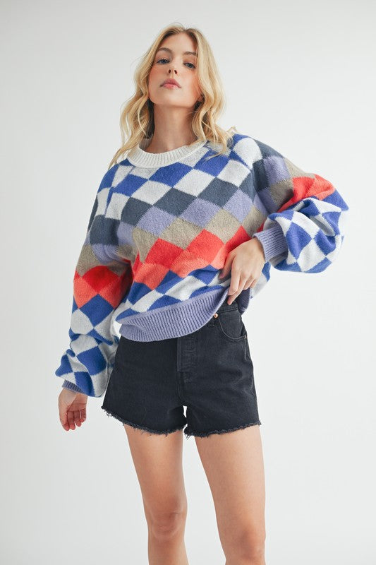 Aemi + Co Crewneck Raglan Sleeve Pullover Sweater Sweaters