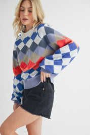 Aemi + Co Crewneck Raglan Sleeve Pullover Sweater | Sweaters Daverri Fashions