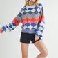 Aemi + Co Crewneck Raglan Sleeve Pullover Sweater Sweaters