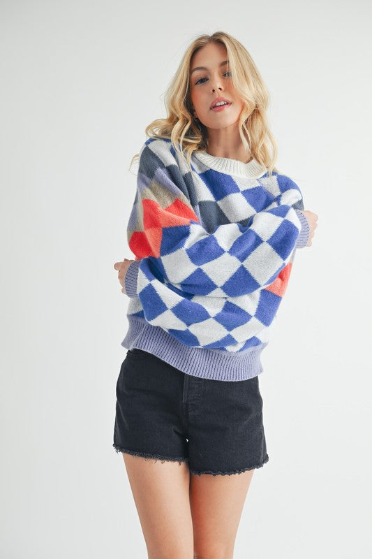 Aemi + Co Crewneck Raglan Sleeve Pullover Sweater Sweaters