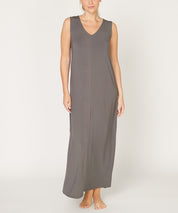 BAMBOO REVERSIBLE SUMMER DRESS DULL GREY