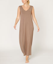 BAMBOO REVERSIBLE SUMMER DRESS MOCHA