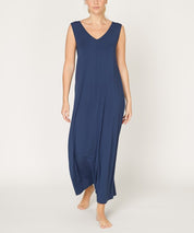 BAMBOO REVERSIBLE SUMMER DRESS SLATE NAVY