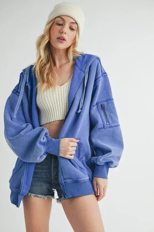 Fiori Hoodie Jacket - DAVERRI FASHIONS