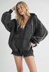 Fiori Hoodie Jacket BLACK Jackets