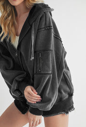 Fiori Hoodie Jacket | Jackets Daverri Fashions