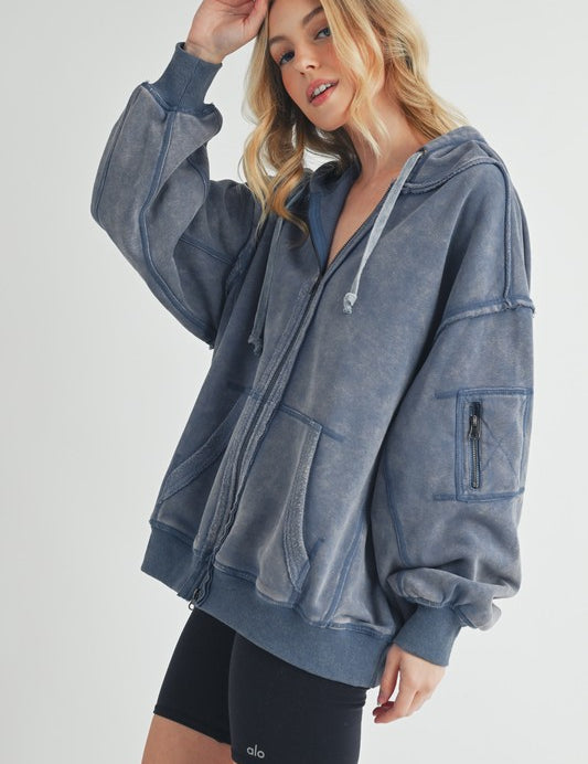 Fiori Hoodie Jacket | Jackets Daverri Fashions