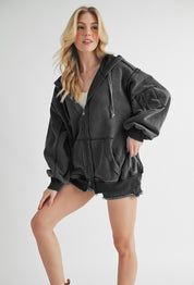 Fiori Hoodie Jacket | Jackets Daverri Fashions