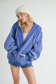 Fiori Hoodie Jacket | Jackets Daverri Fashions