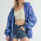 Fiori Hoodie Jacket BLUE Jackets