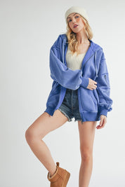Fiori Hoodie Jacket | Jackets Daverri Fashions