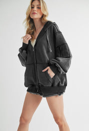Fiori Hoodie Jacket | Jackets Daverri Fashions