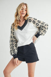 Deina Crochet Sleeve Tee | T-Shirts Daverri Fashions