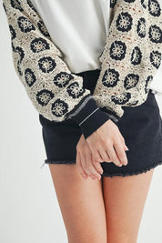 Deina Crochet Sleeve Tee | T-Shirts Daverri Fashions