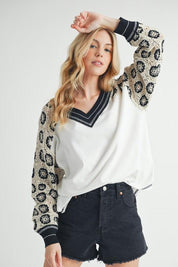 Deina Crochet Sleeve Tee | T-Shirts Daverri Fashions