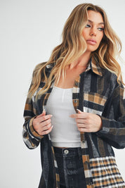 Lena Plaid Flannel Shirt | Shirts Daverri Fashions